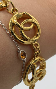 CHANEL Vintage Logo Bracelet